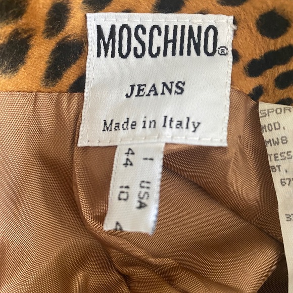 VTG. Moshchino Cheetah Faux Fur Skirt - Picture 6 of 9